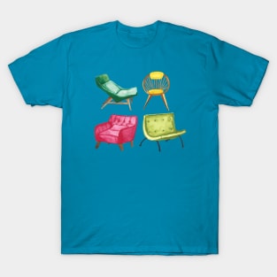 Mid century modern chairs T-Shirt